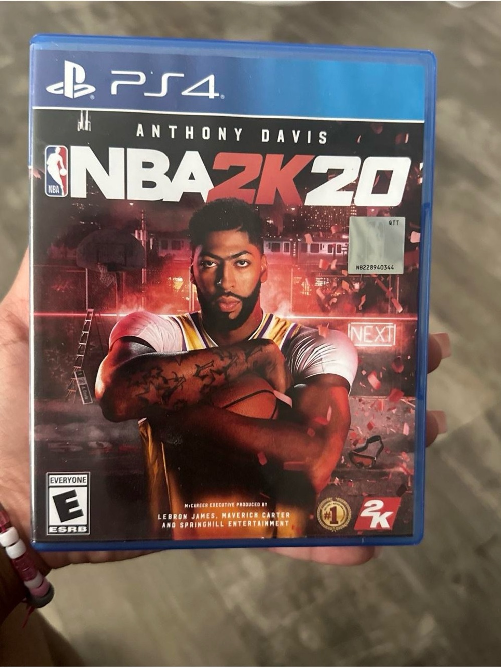Sony PS4 NBA 2K20 Video Game - Blue Case